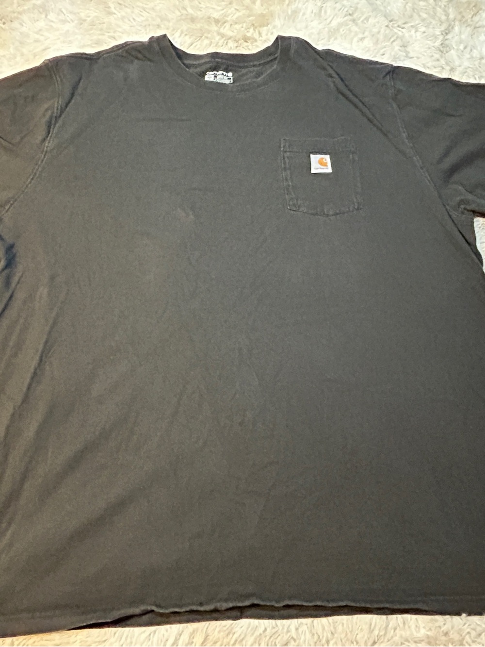 Carhartt Black Short Sleeve Pocket Tee with Logo Patch